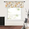 Curtain Forest Animal Autumn Tulle Kitchen Small Window Valance Sheer Short Bedroom Living Room Home Decor Voile Drapes