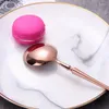 Dinnerware Sets Rose Gold Stainless Steel Cutlery Travel Flatware High Quality Dessert Spoon Dinner Knife Tea Fork Wedding Tableware