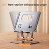 Tablet PC står för iPad Stand 360 Rotation Tablett Cooling Bracket Hollowed Aluminum Tablet Holder Support 4.7-12-tums Telefon Laptop Accessories 230826