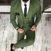 Ternos masculinos Blazers Mais recentes Casaco Calça Designs Homens Verdes Terno Slim Fit 3 Peça Smoking Noivo Estilo Ternos Personalizado Prom Party Blazer Terno 230827