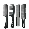 Spazzole per capelli pettine in plastica da barbiere nero da taglio ispessito per uomo e donna, strumenti per lo styling 230826