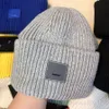 Berretto Y2K Designer da uomo Designer Beanie AC Faccina quadrata ispessita Lavorato a maglia Versione alta Pullover femminile Casual Caldo elastico Coppia Lana Trucker