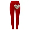 Leggings da donna Sexy a vita alta da donna Comodi collant con stampa baseball Push Up Palestra Casual Yoga Sport per