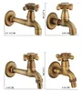 Bathroom Sink Faucets Garden Faucet Total Brass Bronze Finished Double Use Bib Cock Washing Merchine Outdoor