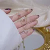 Modny nowy Złoty Kolor Dwułoczkowy Naszyjnik dla kobiet łańcuch obojczyka Elegancki urok Wedding Wiselant Jewelry Hurtowa YMN022