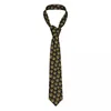 Bow Ties Golden Glitter Dog Print Tie For Men Women Necktie Clothing Accessories