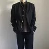 Herrdräkter blazers japanska college uniform jacka standup krage kostym över våren sommar vind trend män täcka skola 230826