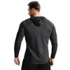 Men's Hoodies Sports Pullovers Long Sleevemen's Running Basketball Training Clothes T Shirt Hooded Loose Fitness Streetwear Man