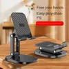 Foldable Aluminum Alloy Cell Phone Holder Stand for iPhone Xiaomi and Other Smartphones