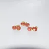 Stud Earrings Natural Crystal Quartz For Women Yellow Citrines 1pc Small Energy Stone Irregular Charms 2023