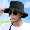 Szerokie brzegowe czapki czapki czapki duże głowę mężczyzna duży rozmiar boonie kapelusz kobiety kemping fisherman hat panaama czapka plus size czapki wiadra 57-60 cm 60-62 cm 62-64 cm 230826