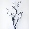 Fleurs décoratives branche en plastique artificielle obscurité sorcière bricolage bois bandeau accessoires cornes faux arbre bifurqué blanc noël