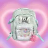 Torby szkolne pozostawione plecaki modowe Y2K dla kobiet 2023 Projektowanie tkanin Projekt żeński plecak uczniowie urocze Kawaii Big Back Pack 230826