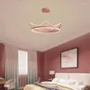 Avizeler Modern Minimalist Taç Oturma Odası Yatak Odası Prenses Led Kolye Lambaları Yaratıcı Çocuk Aydınlatma Dekoru