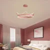 Lustres Moderne Minimaliste Couronne Lustre Salon Chambre Princesse Led Pendentif Lampes Créatif Éclairage Pour Enfants Décor