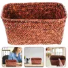 Dinnerware Sets Weave Basket Sundries Organizer Household Storage Holders Tabletop Desktop Woven