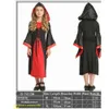 Costume di Halloween Costume da regina velenosa per bambini e donne Costume da spettacolo per ragazze da vampiro strega Costume da strega Halloween horror