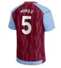 23 24 Maglie da calcio Kit per bambini Home 2023 2024 AsTOn VilLaS Maglia da calcio Allenamento Trasferta Tifosi Versione giocatore Camisetas MINGS McGINN BUENDIA WATKINS Maillot Foot