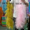 Andra handverktyg Anpassa 6 10Ply Ostrich Feather Boa Trim TRIM STATUR SCARF 05 1 2 METERS Party Cloth Sy Wedding Dress Decor 230826
