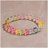 Rainbow Quartz Jade Stretch Beaded Bracelets Unisex Najlepszy przyjaciel Bracelets Męskie bransoletki Piękne bransoletki biżuteria damskie Bracelets Kamienie i biżuteria