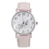 Orologi da polso Moda Farfalla Orologi da donna 2023 Semplice orologio al quarzo marrone Orologio da donna in pelle vintage Reloj Relogio Femin