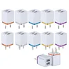 Universal 2.1A EU/US Plug Fast Charging Dual USB Charger Adapter Home Travel Wall Charger For Huawei XiaoMi