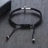 Charm Bracelets Adjustable Rope Cross Braided Bracelet In Black Red Lucky Bangle Wrist Cuff Wristband Unisex Jewelry Gift
