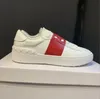 Männer Frauen Open Sneaker Casual Shoes White Black Red Trainer Dress Schuh berühmtes Paris Leder atmungsaktiv für achende Low-Sport-Sneaker EUR 36-45