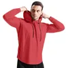 Men's Hoodies Sports Pullovers Long Sleevemen's Running Basketball Training Clothes T Shirt Hooded Loose Fitness Streetwear Man