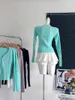 Maglieria da donna Sexy Slim Y2K Design con cerniera Maglione Estetico Girly Casual Street Maglia da donna Top