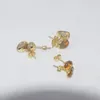 Stud Earrings Natural Crystal Quartz For Women Yellow Citrines 1pc Small Energy Stone Irregular Charms 2023