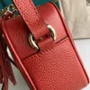 Clearance Purse Leather Classic präglad läder Tassel Mini axelväska kamerapåse Kvinnors crossbody väska