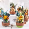 Vasi Vaso da fiori in vetro per decorazioni per la casa Piante decorative da terrario Ornamenti da tavolo fatti a mano piccoli