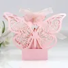 Gift Wrap 5pcs Hollowed Butterfly Art Paper Boxes Packaging Wrapping Candy Chocolate Ribbons Wedding Party Supplies