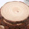 Decorative Flowers Wreaths 835cm Thicken Natural Pine Round Wood Slices Unfinished Circles With Tree Bark Log Discs DIY Crafts Christmas Party Painting 230826