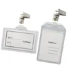 Other Office School Supplies 20 Sets ID Badge Case Clear With Transparent Card Holder Clips Stationery for Access 230826