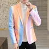 Mäns kostymer 2023 Fashion Business Leisure Autumn and Winter High-End stilig trend Pure Quality Color Teenage Woolen Suit Jacket