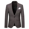 Abiti da uomo Blazer Luxury Men Slim Fit Abito a quadri Uomo Business Office Abiti formali 2 pezzi Set Blazer Pant Casual Wedding Social Tuxedo Dress Homme 230827