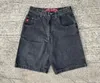 Męskie spodenki JNCO Shorts Y2K Hip Hop Graphic Print Worbgy Denim Gym Shorts Męs