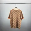 2023 الخريف/الشتاء الجديد الرجال القصير الأكمام البولو knit jacquard النمط سجل الأزياء الكلاسيكية للجنسين نمط L1M100