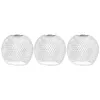 Pendant Lamps 3pcs Silver Chandelier Spherical Hollow-out Lampshade Ceiling Lamp Covers Decorative Lampshades