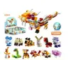 Blind Boxes Figurine Toys Model Kit Build Block Lepin Brick Easter Eggs 12 in 1 DIY Toy Small Particle Dinosaur Blocks Twist Egg Blind Box Toy for Children christmas