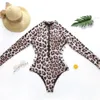 Kobiety Jumpsuits Rompers Bkld Leopard serpentynowy nadruk Bodysuit Women Bodycon BodyCon Owear Autumn Sexy V Neck pusta 230826