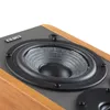 Portabla högtalare 2.0 HIFI -högtalarens bokhylla Aktiv högtalare Hemmabio trägemusik Surroundhögtalare för TV PC Subwoofer Bass Effect 4 Inch 230826