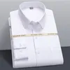 Men's Dress Shirts 2023 Men Business Office Long Sleeve Standard Stretch Casual Classic Stretchy Silky Non-iron Shirt Pocketless