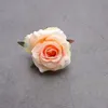 teste di rosa fiori artificiali rosa fiori di plastica fiori finti testa fiori di seta di alta qualità