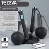 Jump Ropes Tezewa Weighted Jump Rope Wire Cordless Jump Ropes Fitness Träning Hoppning Hopping Rope Träning Professional CrossFit 230826