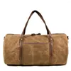 Sacs Duffel XZAN Style rétro Waterproo sac de voyage grande capacité hommes en plein air européen sacs à main hommes toile cirée