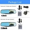 Mini Cameras Automobile DVR Rearview Mirror Car Dreagers Wide Angel Night Vision Dahscam Rearview Camera Electronics Accessories 230826