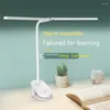 Table Lamps Portable LED Folding Clip-on Desk Lamp Eye Protection Double-headed USB Lights Indoor For Reading Office Working